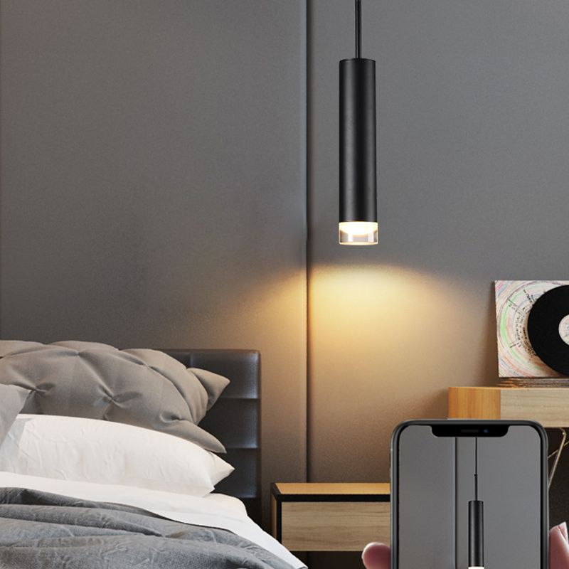 Zeitgenössischer Stil Zylinderform Pendelleuchte Metallhängeanhänger Lichter