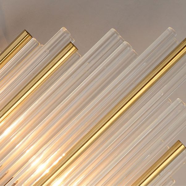 2 lichten Crystal Flush Mount Wall Sconce in zwart/gouden postmodern sconce licht