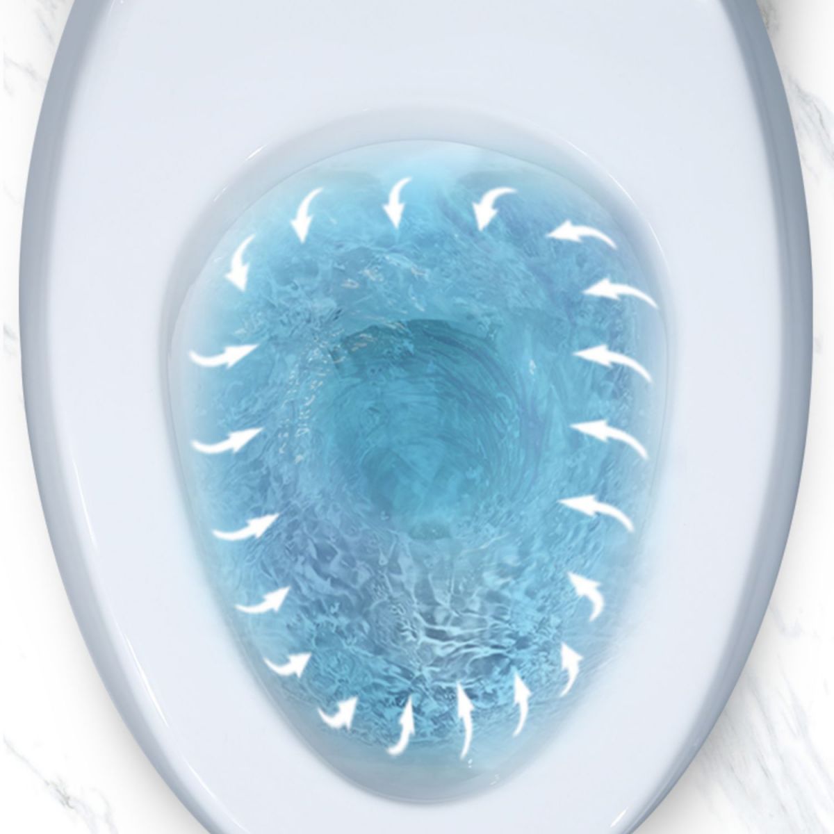 Contemporary Flush Toilet Round One Piece Toilet Wall Mount Porcelain Toilet