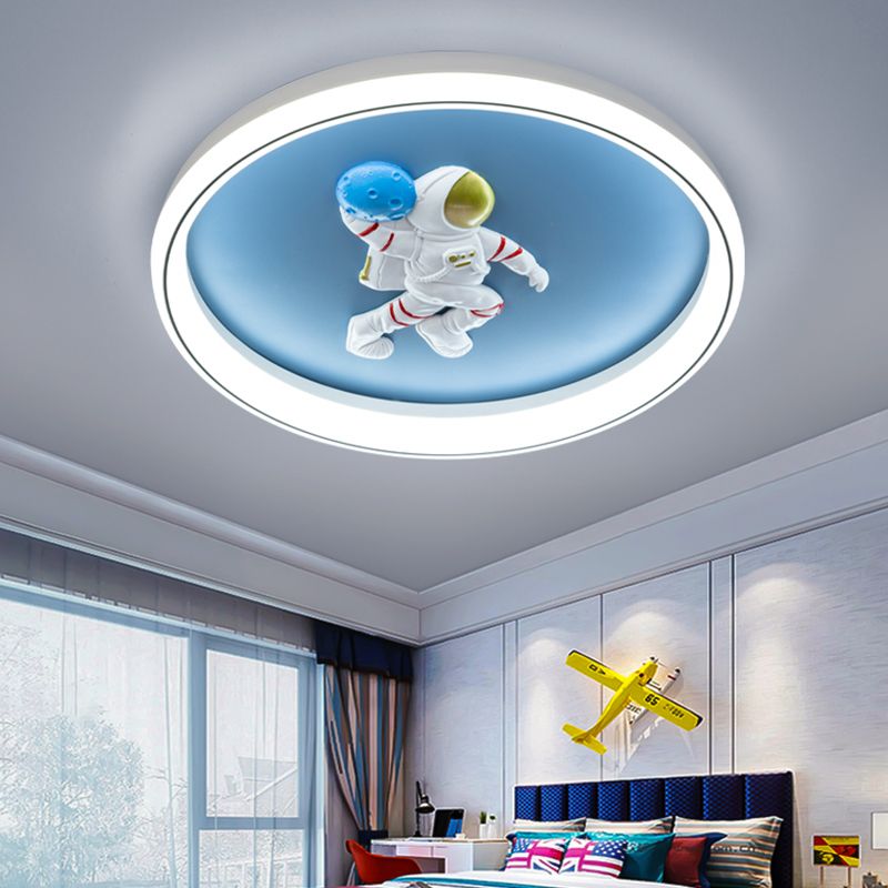 Lovely Flush Mount Light Acrylic Shade Modern Simple Style Ceiling Lamp for Bedroom