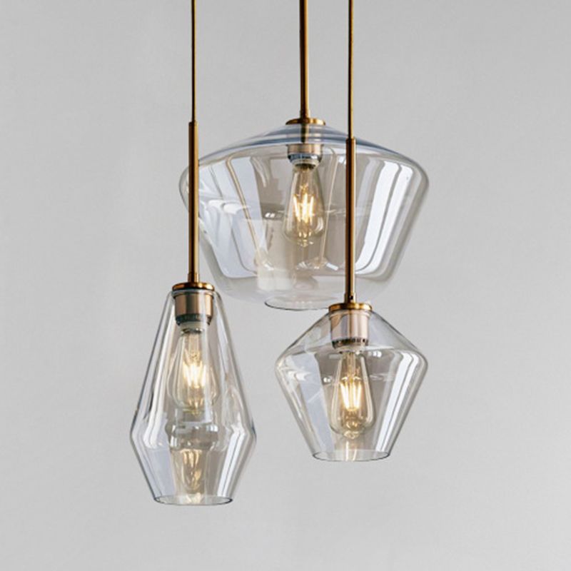 Shaded Glass Hanging Ceiling Light Modern Style Ceiling Pendant Light for Dinning Room