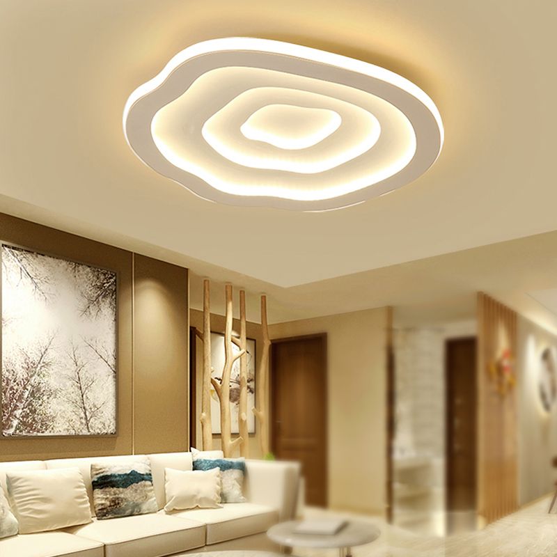Woonkamer bloem led spoeling licht licht acryl eye-caring witte plafondlamp