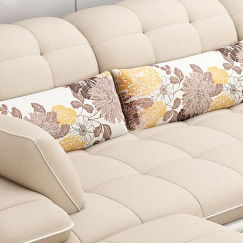 129.92" L√ó 62.99" W √ó 33.46" H Sofa Pillow Top Arm Sectional with Storage