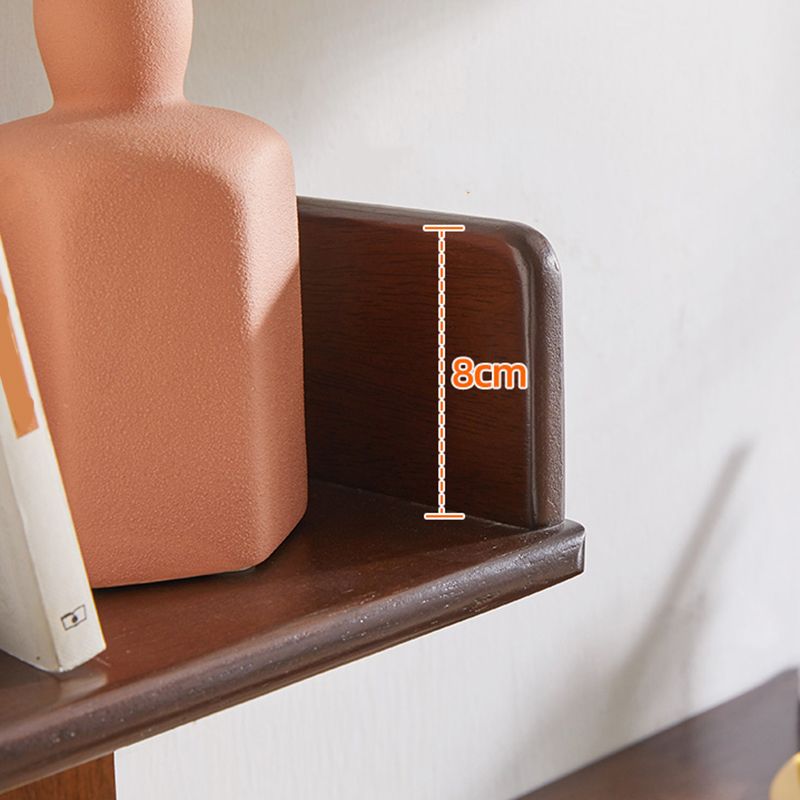 Mid Century Modern Wooden Bookcase with Shelves for Home Office