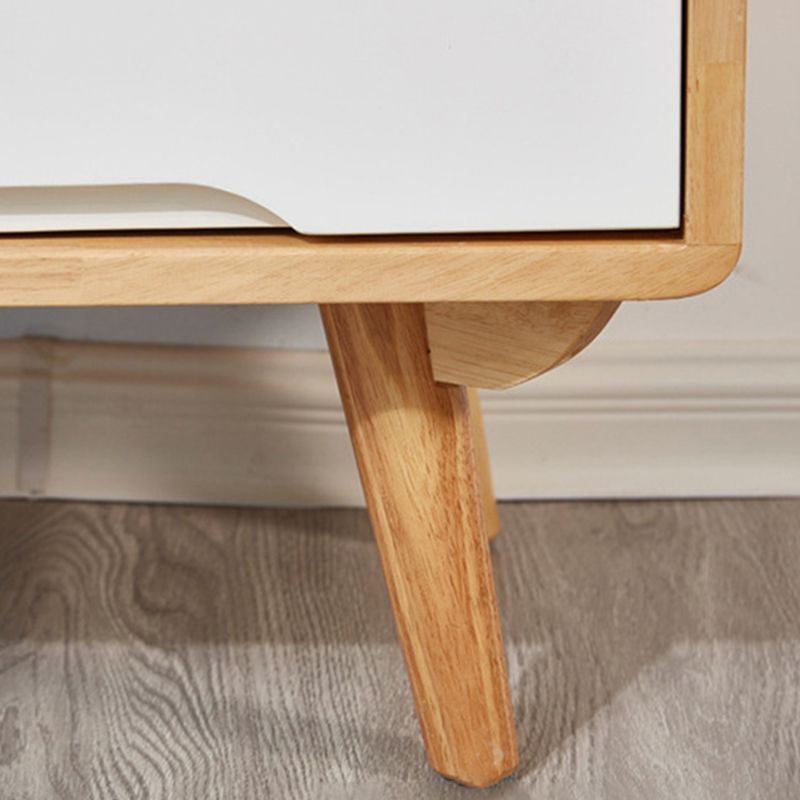 Contemporary with Storage Shelf Solid Wood Rectangular Single Coffee Table
