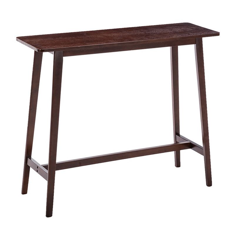 Modern Style Bistro Bar Table Solid Wood Rectangle Bar Table for Home