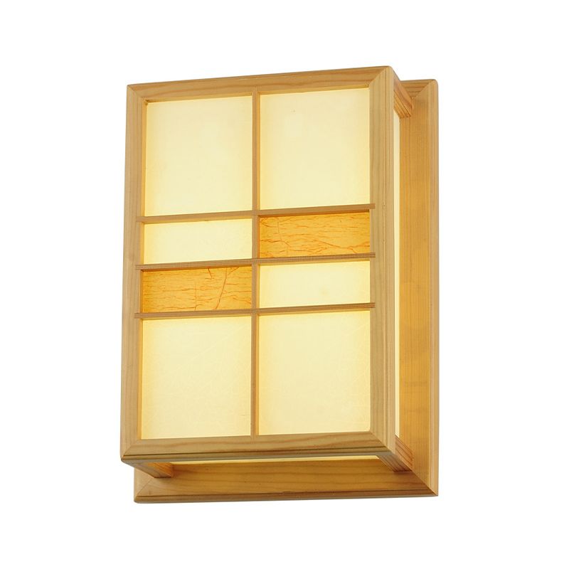 Contemporary Wooden Wall Sconce Light Creative Wall Light Fixture for Bedroom