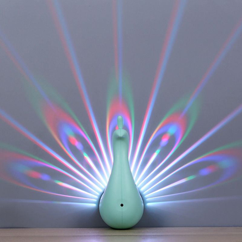 Creative Animal Peacock Night Light Energy Saving LED Wall Light for Hallway Child Bedroom