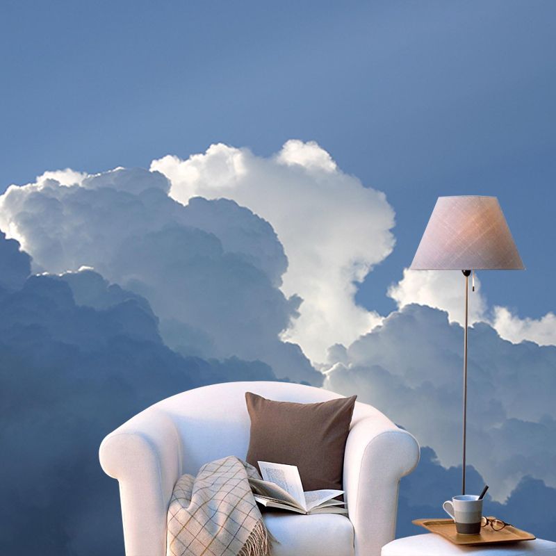 Environment Friendly Resistant Mural Wallpaper Beautiful Sky Sleeping Room Wall Mural