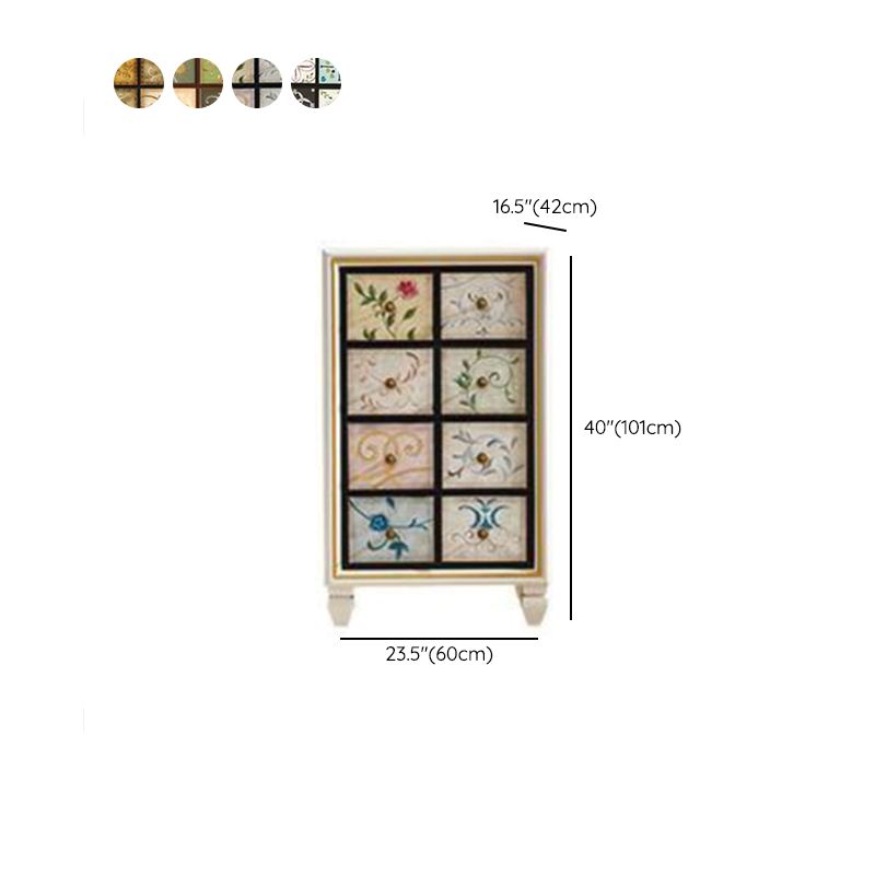 Traditional Storage Chest Solid Wood Dresser with 3/4/5 Drawers , 16.38 Inch W