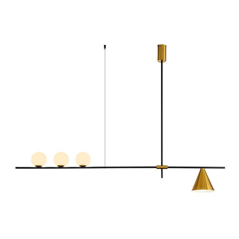 Black/Golden Kitchen Island Lighting  Metal Ceiling Light for Living Room