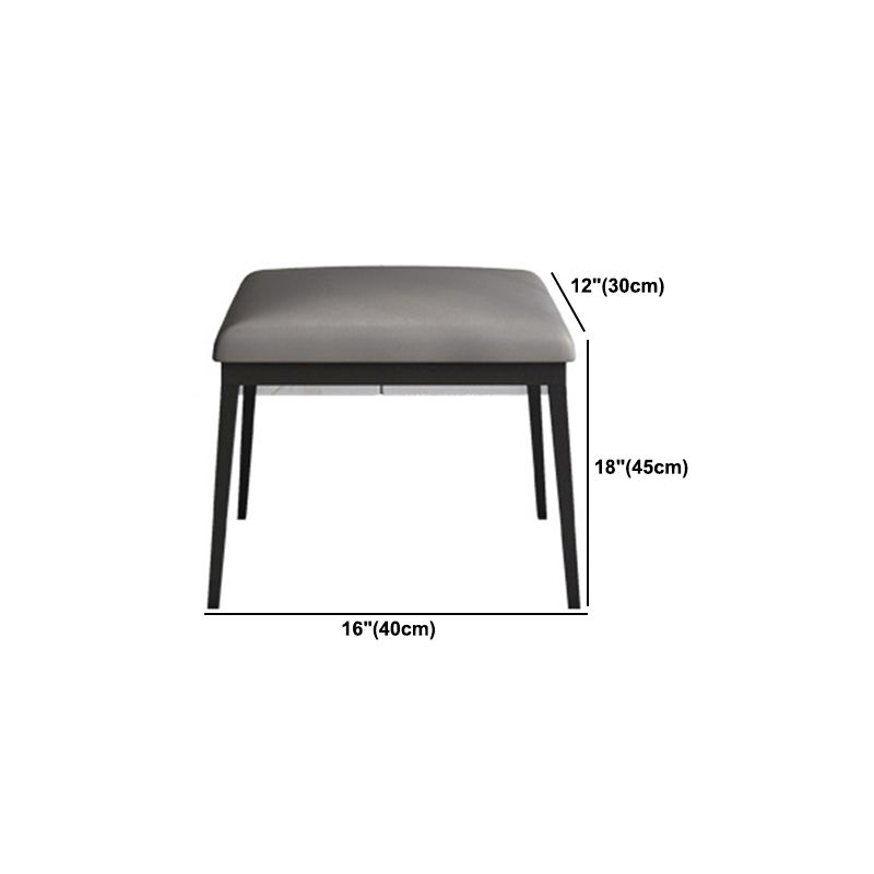 Contemporary Stone Top Vanity Set 2 Storage Drawers With Stool - 33.46" H