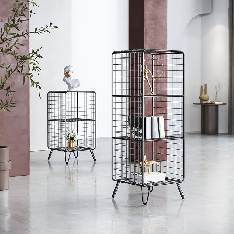 Glam Metal Bookshelf Standard Shelf Bookshelf for Home Office