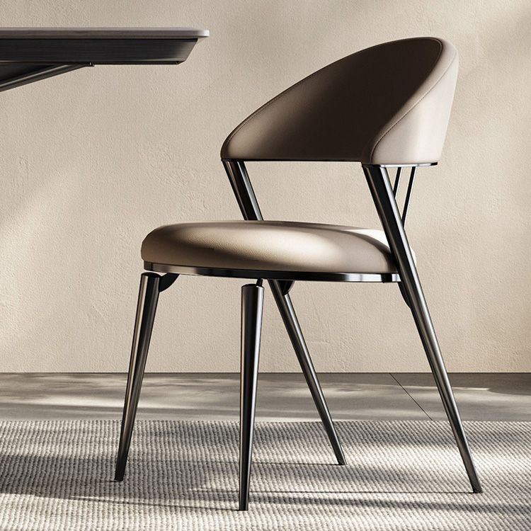 Contemporary Dining Chair Kitchen Open Back Dining Side Chair