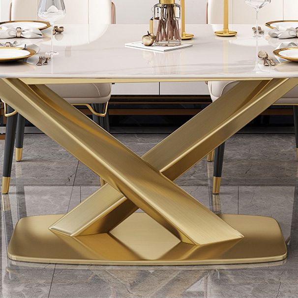 Modern Sintered Stone Dining Table Set 1/2/5/6/7 Pieces Dining Set for Home Use