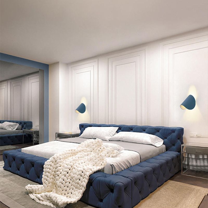 Unique Metal Wall Sconce Modern Nordic Macarons 1 Light Wall Mount Light