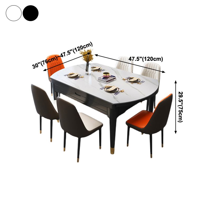 Mesa de comedor redondo muebles tradicionales de cena de lujo con hoja de caída