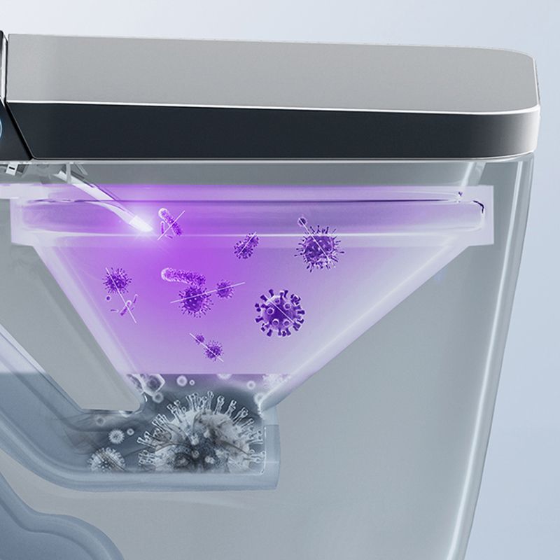 Modern Floor Mount Flush Toilet Siphon Jet Urine Toilet with Heated Seat for Bathroom