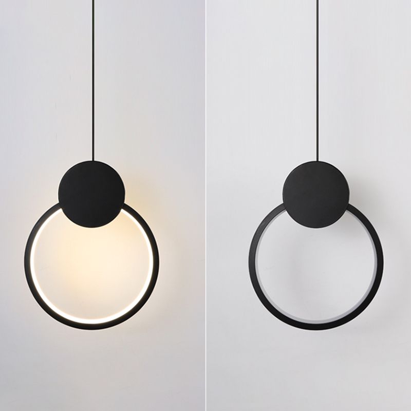 Geometric Shape Metal Hanging Light Modern Style 1 Light Hanging Light Mounted Fixture