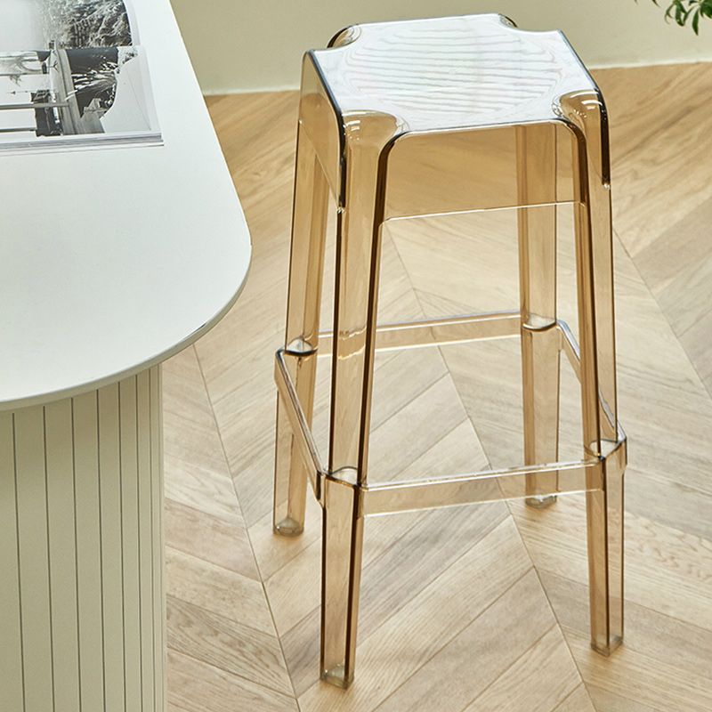 Contemporary Bar-stool Plastic Counter Bar Stool for Restaurant