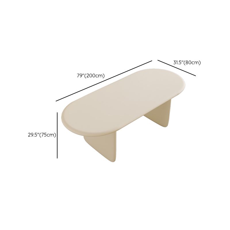 Oval 1/2/5 Piece Dining Table Sets Contemporary White Dining Room Set