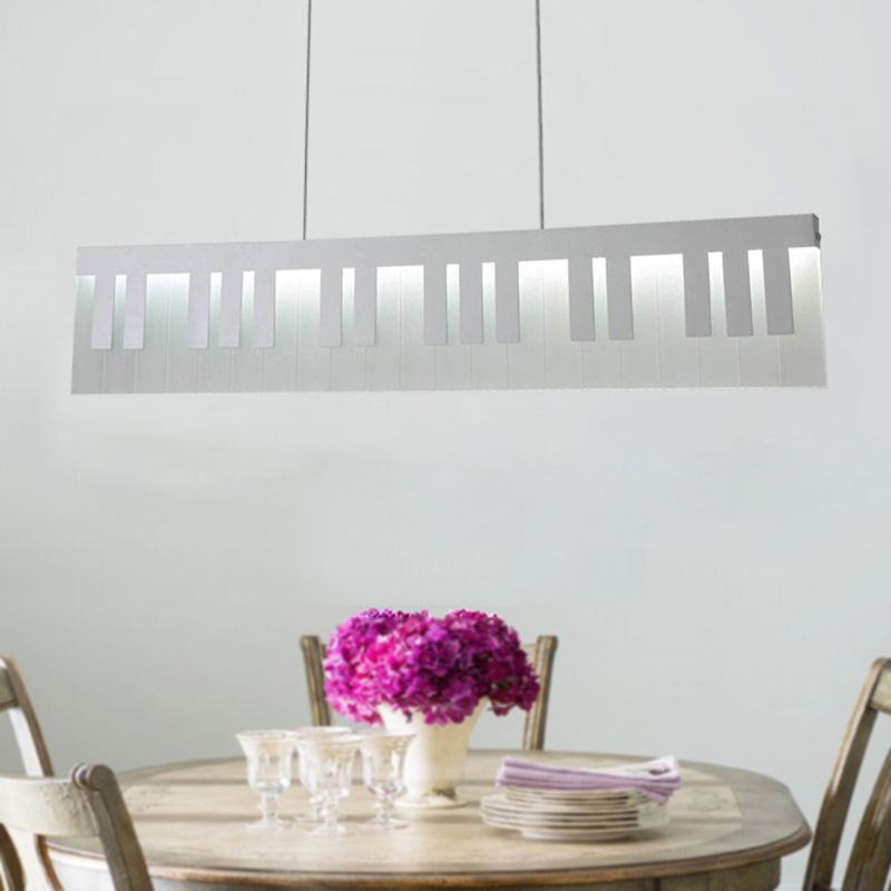 Lámpara de techo de comedor de led acrílico con forma de piano