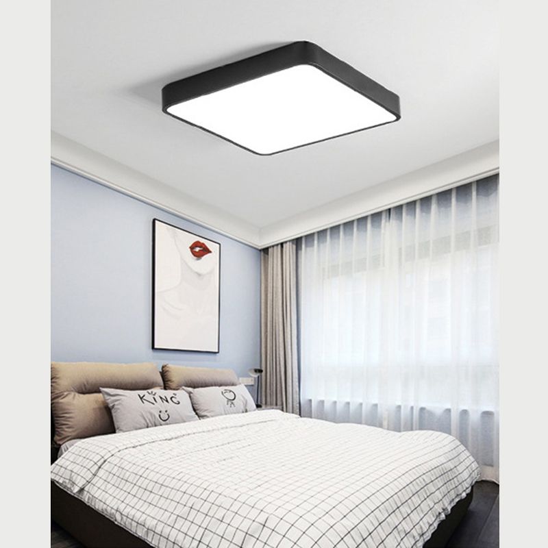 Modern Style Aluminum LED Flush Light Bedroom Ceiling Mounted Light with 1 Light