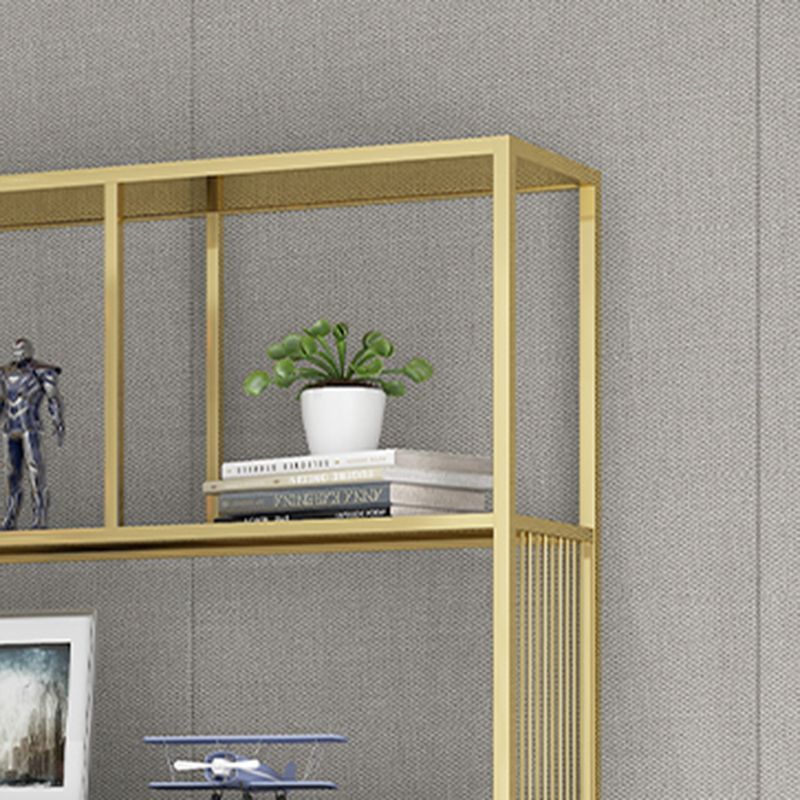 Metal Rectangle Open Bookshelf Modern Home Office Etagere Bookcase