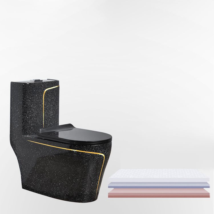 Floor Mount Flush Toilet Traditional One-Piece Toilet with Slow Close Seat