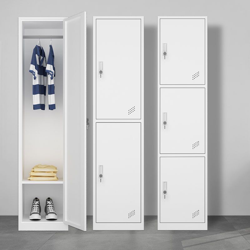 Steel Storage Cabinet Contemporary Wardrobe Armoire for Bedroom