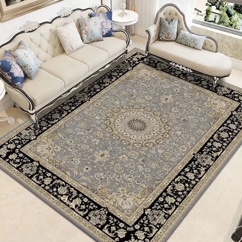 Veelkleurig vloerkleed Polyester bloemen bedrukt tapijt Vlekbestendig tapijt voor woondecoratie