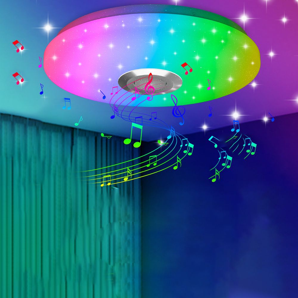 Lampada da soffitto moderna semplice e intelligente, forma rotonda in acrilico per soggiorno