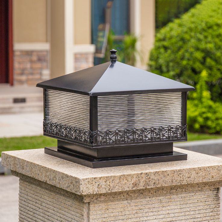 Modern Pillar Light Creative LED Solar Lighting Fixture for Garden