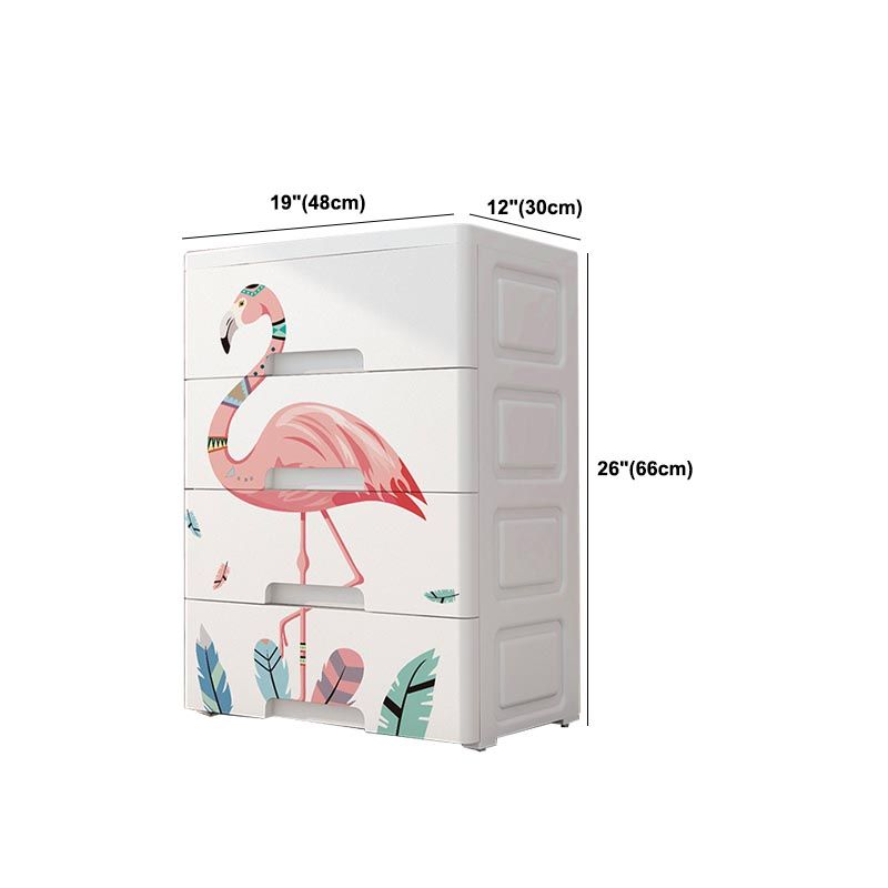 Contemporary Wardrobe Plastic Bedroom Wardrobe Closet with Drawers