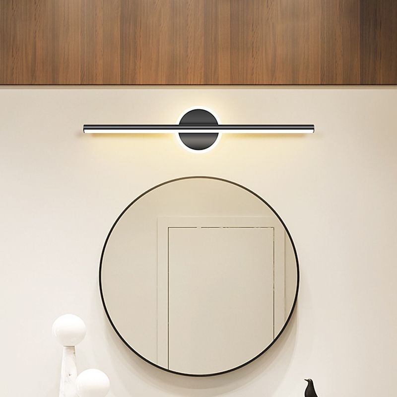 Nordic Style Iron Vanity Light Strip Shape Vanity Lamp for Shower Room