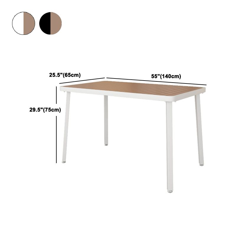 Modern 1/2/3/4/5 Pieces Dining Set Wood Dining Table for Courtyard Balcony