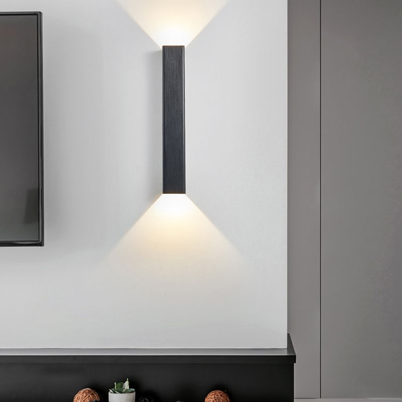 Quadratische Schatten Metallwand Licht moderne 2 Lights Wandmontage Beleuchtung