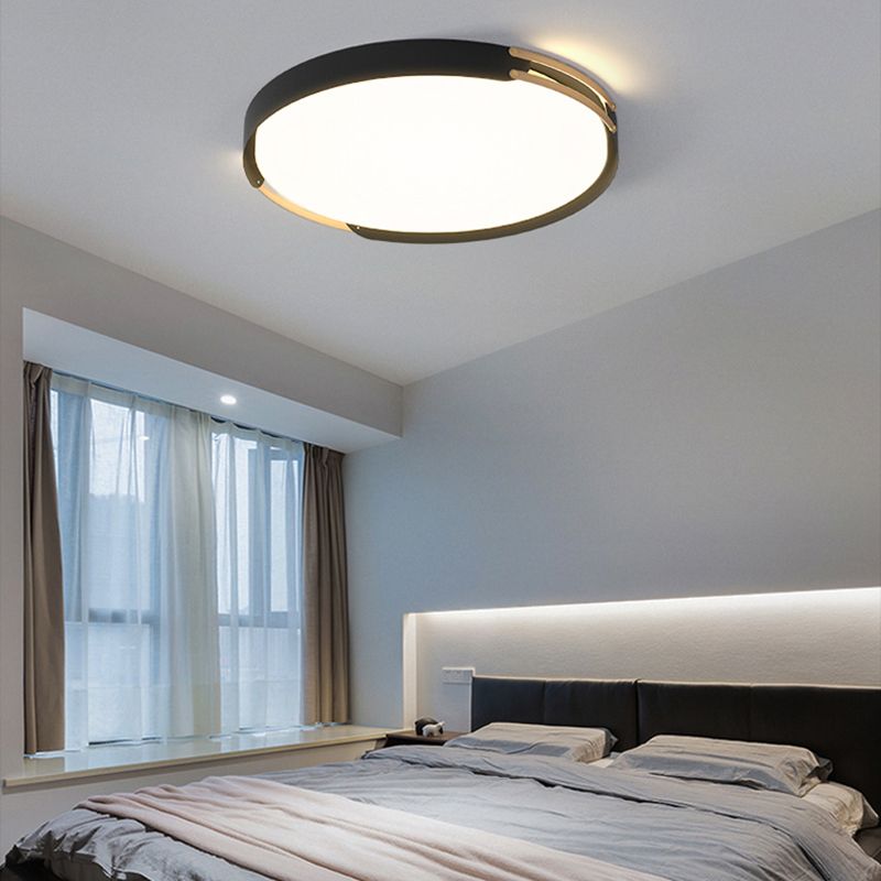Round LED Flush Mount Light Modern Ceiling Lights for Living Room Bedroom