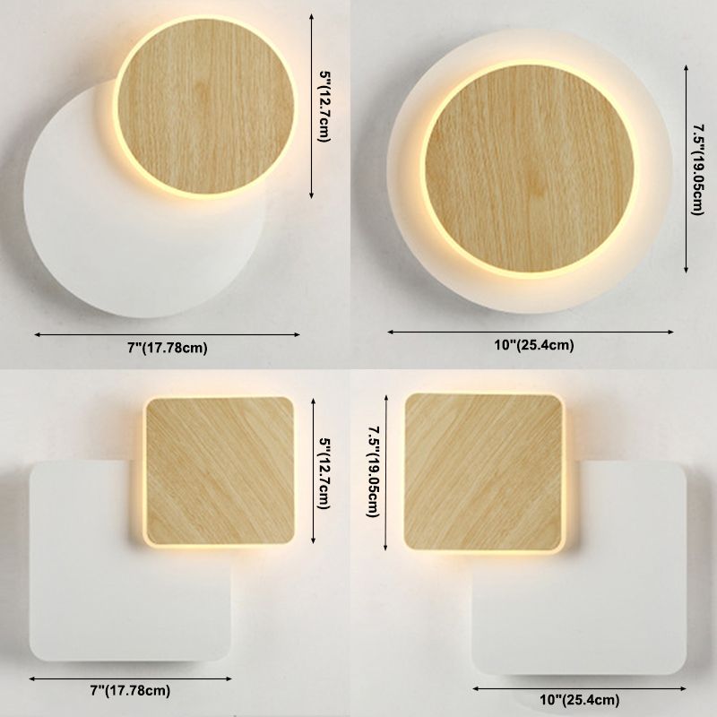 Finitura in legno Mobile sfumatura da muro da parete Minimalist LED SCONCE LUCE PER LAVOGLIA