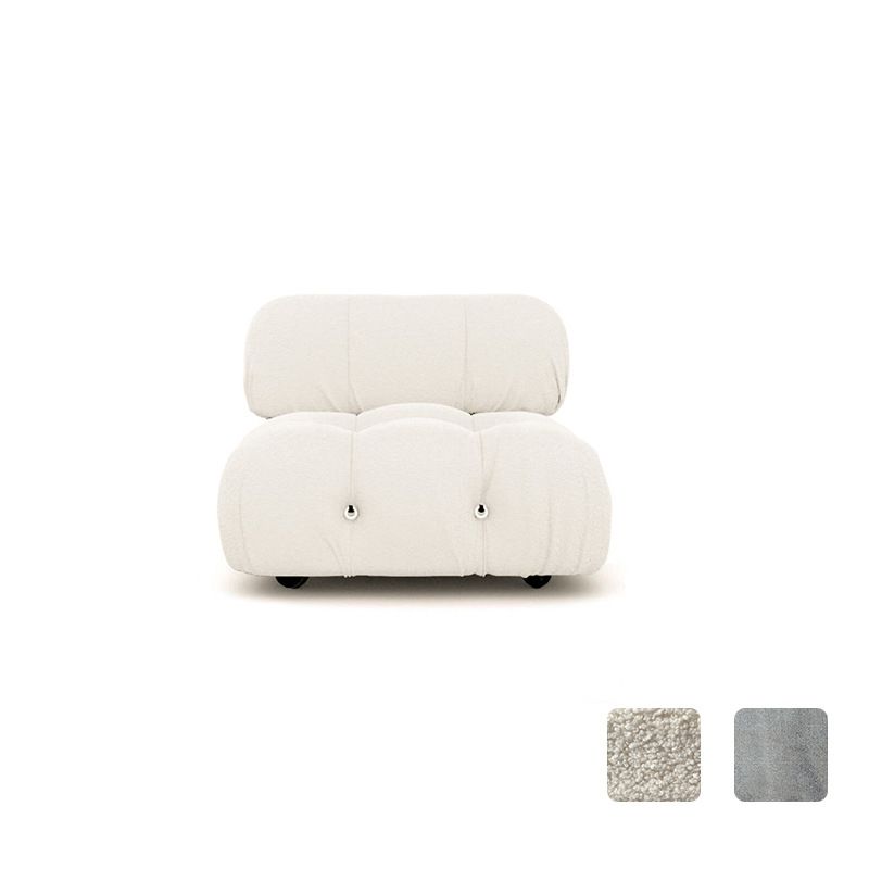 Modern Style Sofa Low Back Padded with Sponge Cushions Sofa Bed