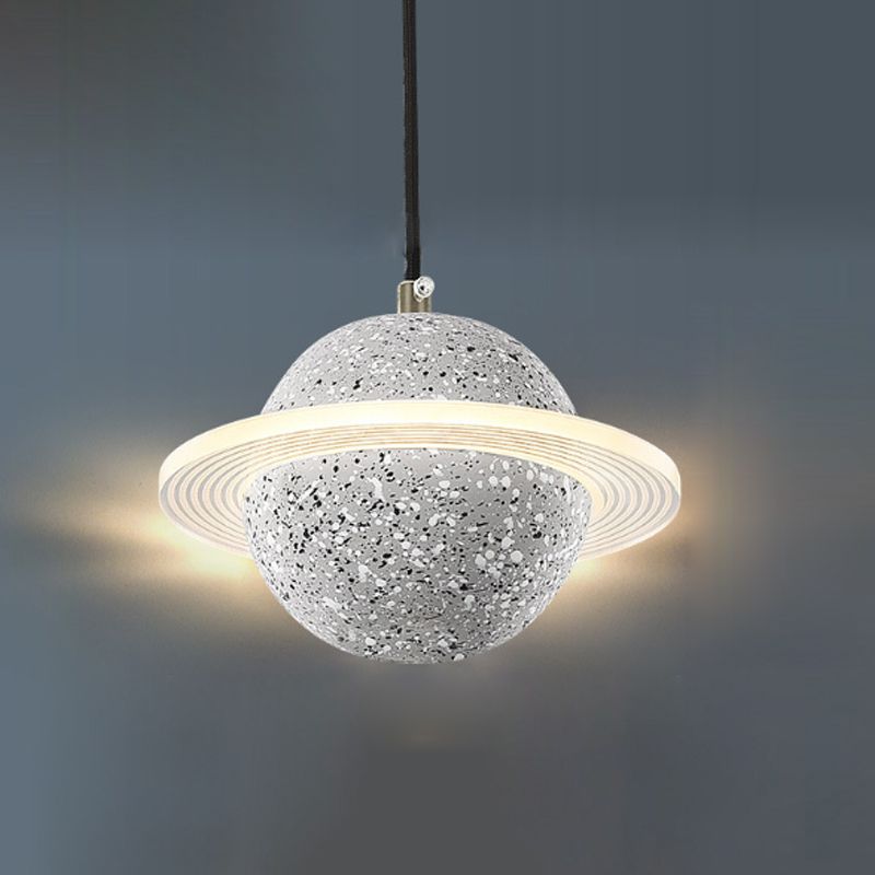 Bille de forme ciment suspendu moderne style multiples luminaires suspendus