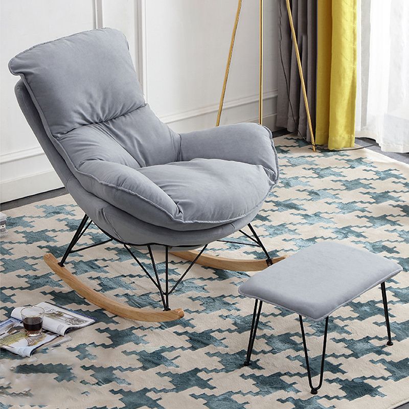 26.7" L x37.4"W x32.2"H Sewn Pillow Back Sled Chair for Living Room