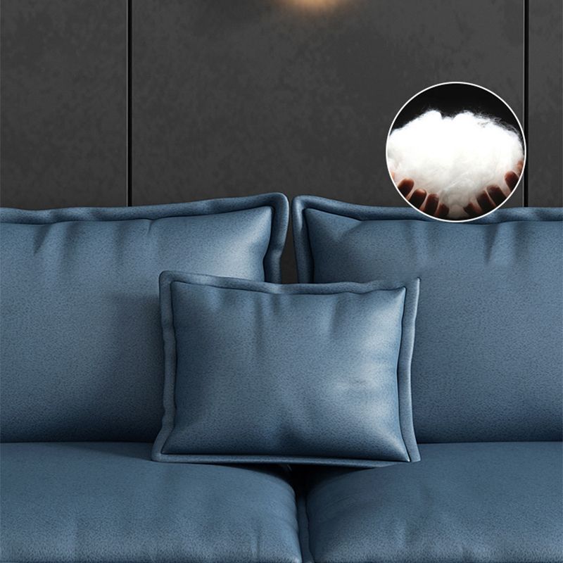 Scandinavian 4-seat Pillow Top Arm Sectional 37.4" High Sectional with 4 Pillows