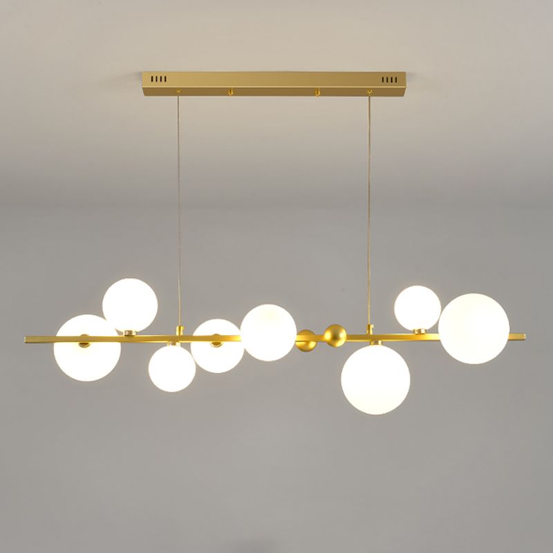 8 Lichtkugel Island Leuchten zeitgenössische Glasanhänger -Leuchten