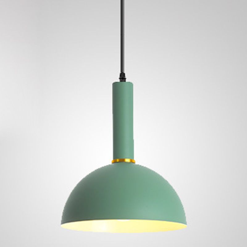 Metal Shaded Pendulum Light Nordic Style Single Suspension Lighting for Dining Room