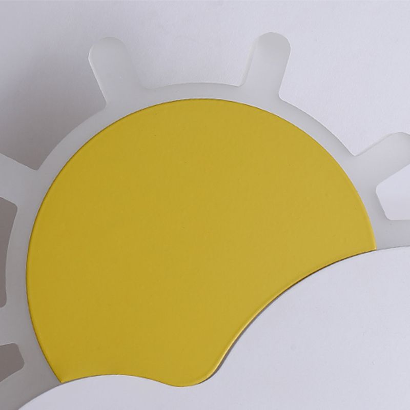 Cloud Shape Metal Wall Light Kid Style 1 Light Wall Lighting Fixtures