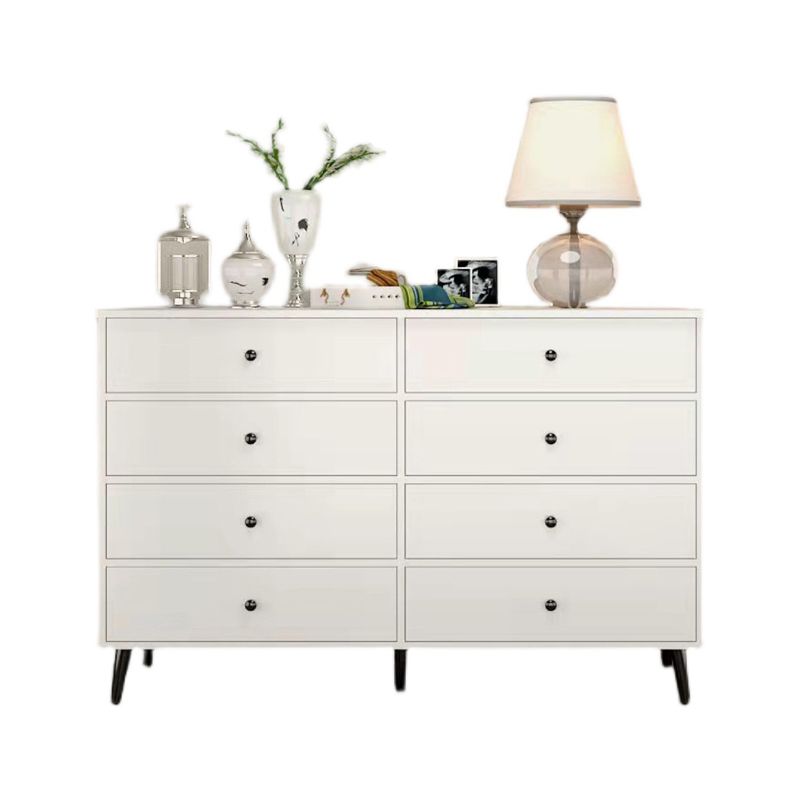 Modern Accent Chest with Straight Legs and Drawers Storage Cabinet