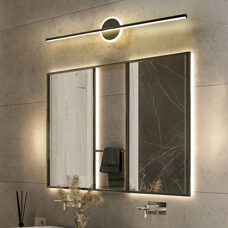 Light Luxury Metal Vanity Light Geometry LED Vanity Lamp with Acrylic Shade for Bedroom