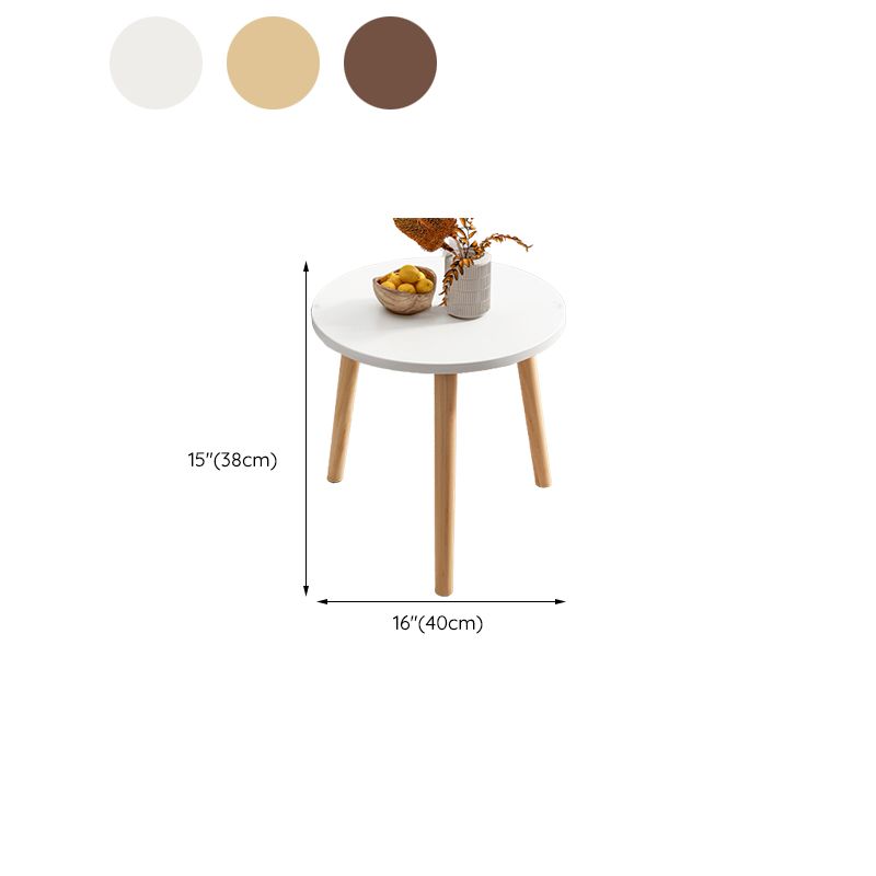 Four Legs Coffee Table Artificial Wood Coffee or End Table with Shelf