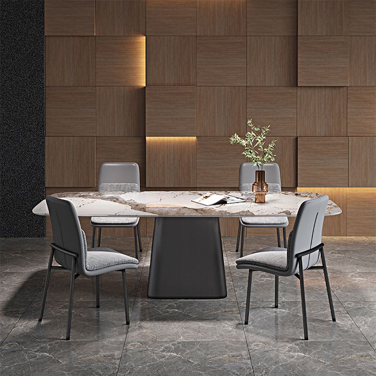 1/4/5 Pieces Dining Chairs Set with Sintered Stone Top Dining Table Set for Home